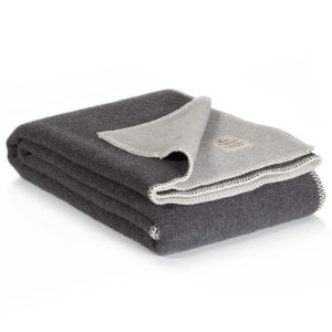 Merino wool blanket in grey | MoST