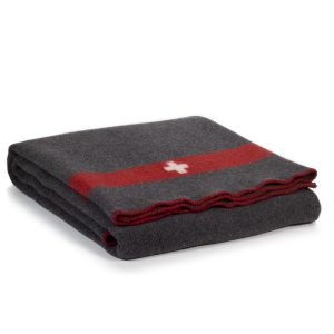 100% Wool Swiss Army Blanket in grey | MoST