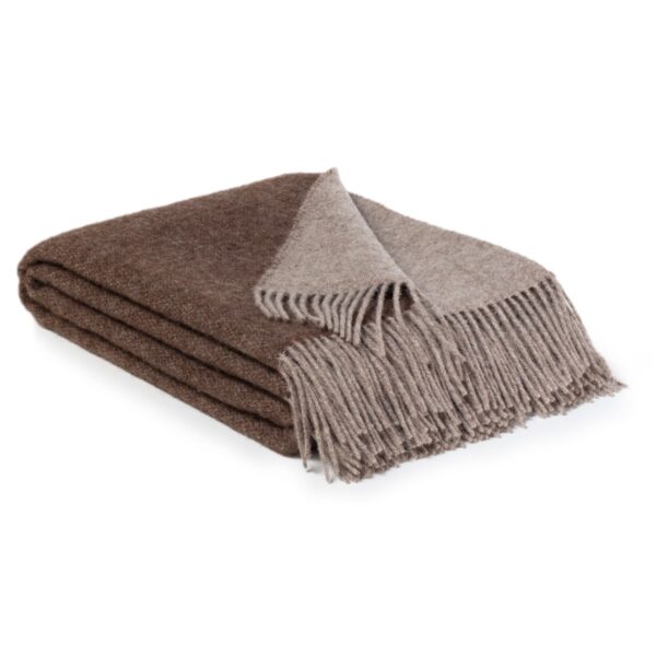 Wool Throw Hot Chocolate in brown | MoST