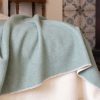 Wool blanket in mint green | MoST