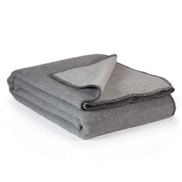 Merino wool blanket in grey | MoST