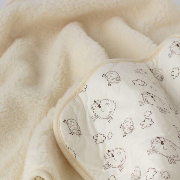 Merino/cotton double side Baby Blanket | MoST