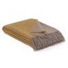 Wool Throw Honey Mustard in yellow | MoST