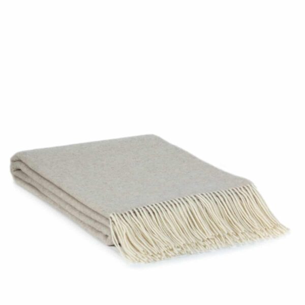 Merino and Cashmere Blend Throw Milano – taupe | MoST