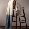 Throw blanket in beige and Blue | MoST