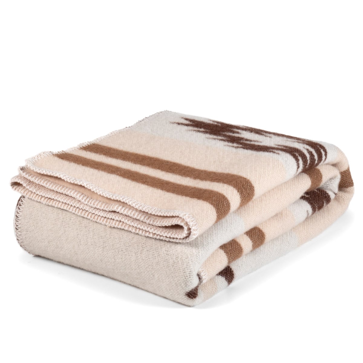 Wool throw blanket CARPATHIAN – brown