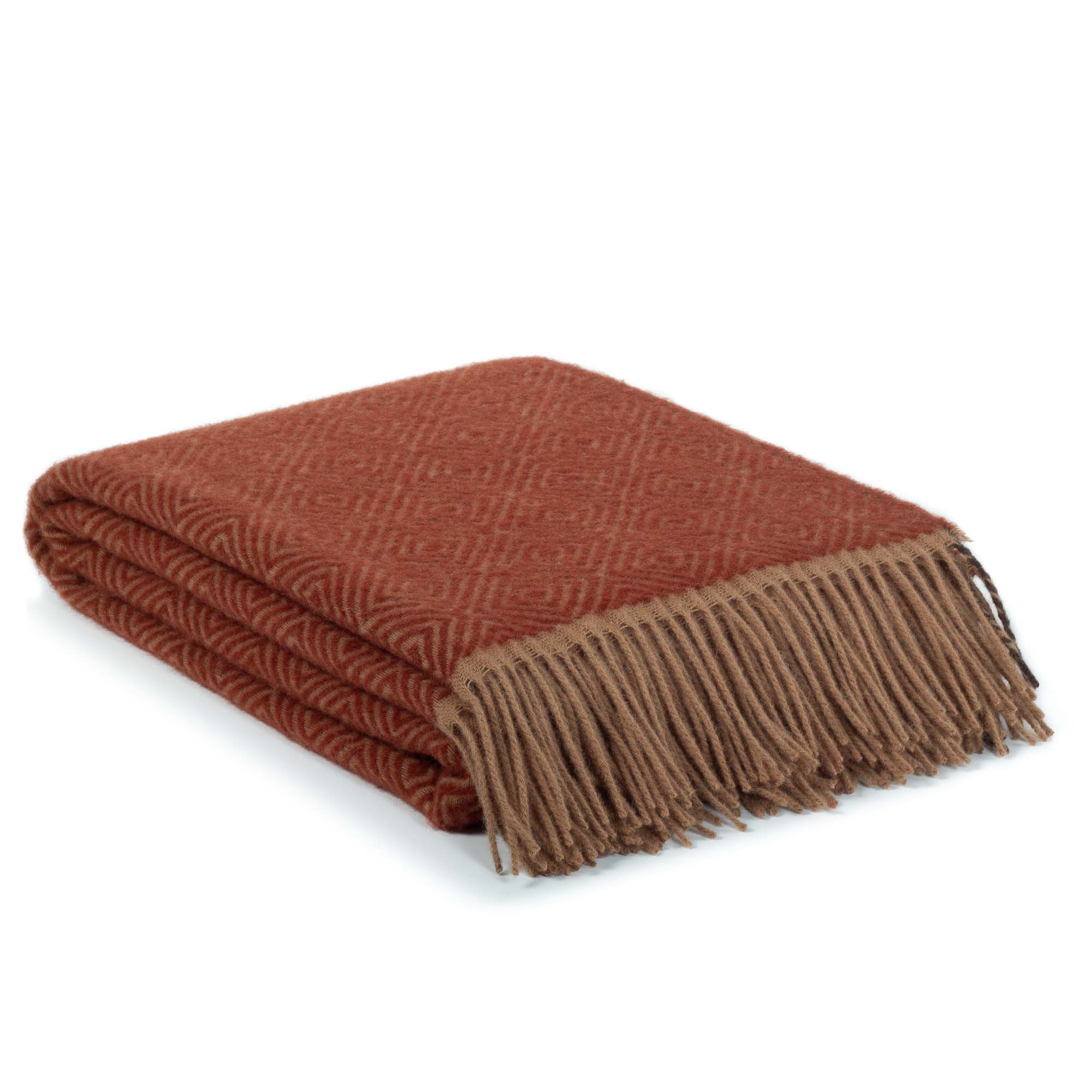 Wool Throw Blanket VENEZIA Ketchup