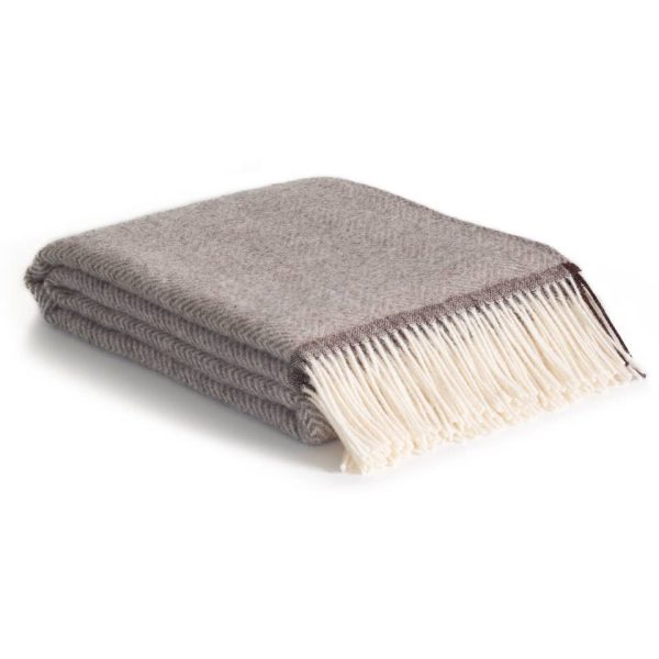 Wool Throw Blanket Denver beige