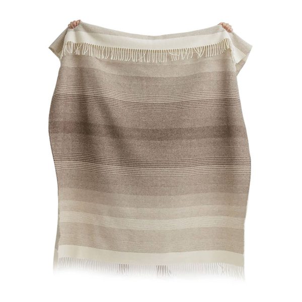 Undyed Mongolian wool throw blanket GOBI