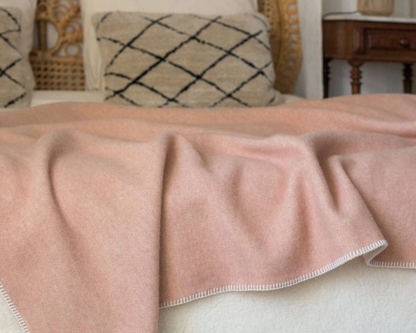Wool bed blanket CUBAN SAND – double