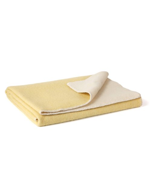 Wool crib blanket LEMON – 100 x 140 cm