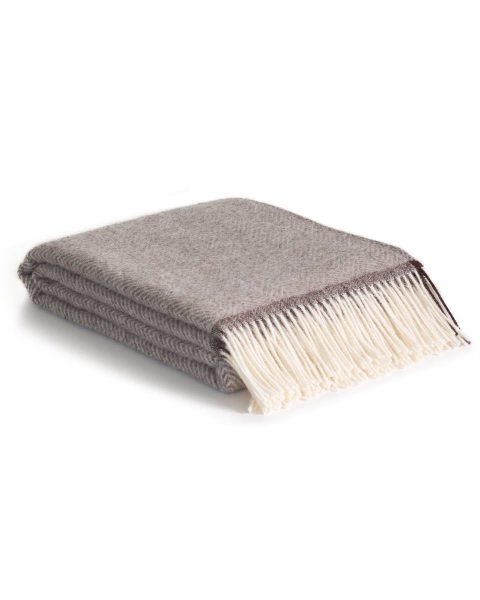 Wool throw blanket Denver beige