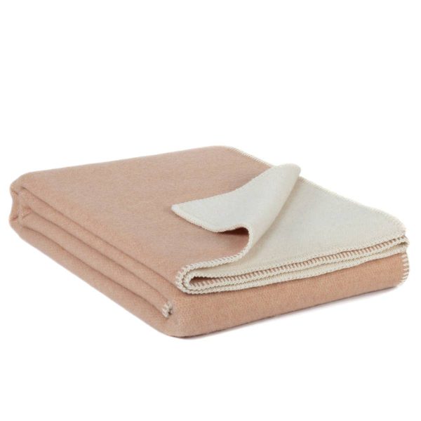 Wool bed blanket CUBAN SAND – single