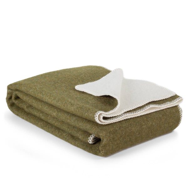 Wool bed blanket HUNTER – double
