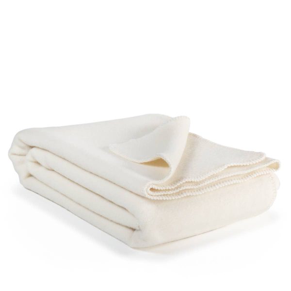 Wool bed blanket ICE BEAR – double