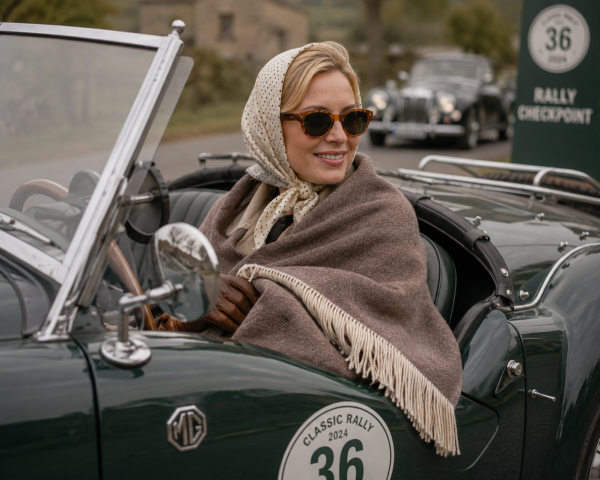 Luxury Cashmere & Merino wool throw blanket TIBET brown