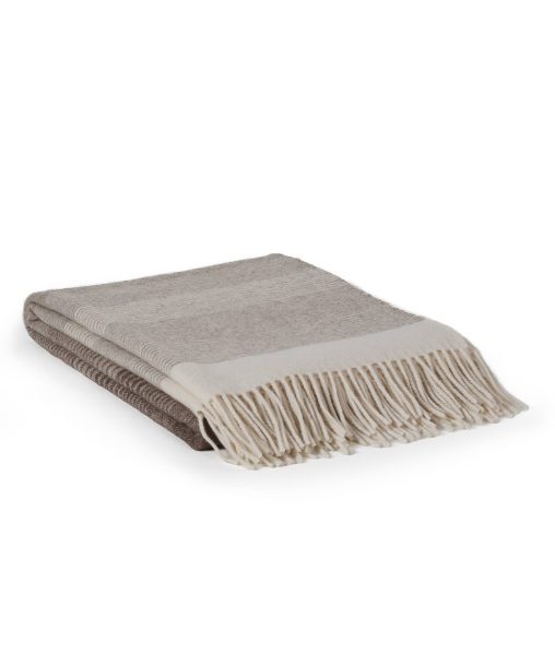 Undyed Mongolian wool throw blanket GOBI